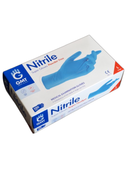 Γάντια Νιτριλίου Χωρίς Πούδρα L 100τμχ