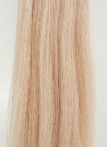 Τρέσα από φυσική τρίχα REMY 120cm x 50cm Κατάξανθο 10-0