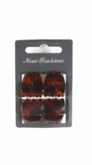 Κλάμερ Καφέ 4τμχ