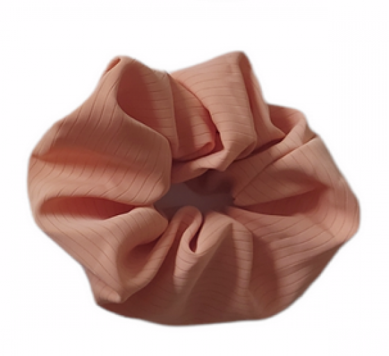 Scrunchie ριγέ Κοραλί